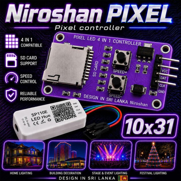 PIXEL CONTROLLER - BUDURASMALA - 10X31 CONTROLLER
