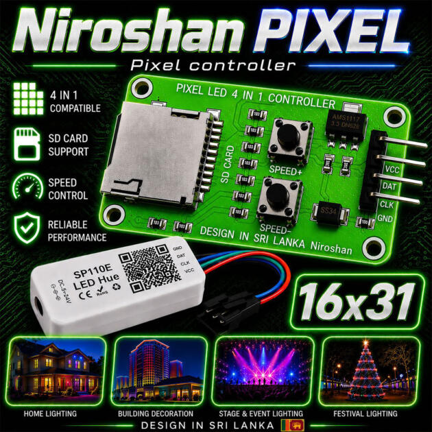 PIXEL CONTROLLER - BUDURASMALA - 16X31 CONTROLLER