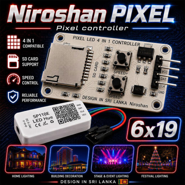 PIXEL CONTROLLER - BUDURASMALA - 6X19 CONTROLLER