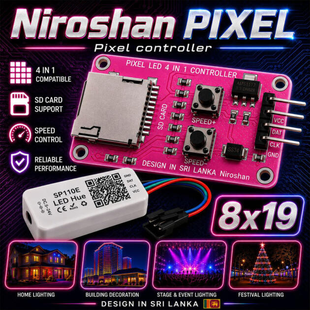 PIXEL CONTROLLER - BUDURASMALA - 8X19 CONTROLLER